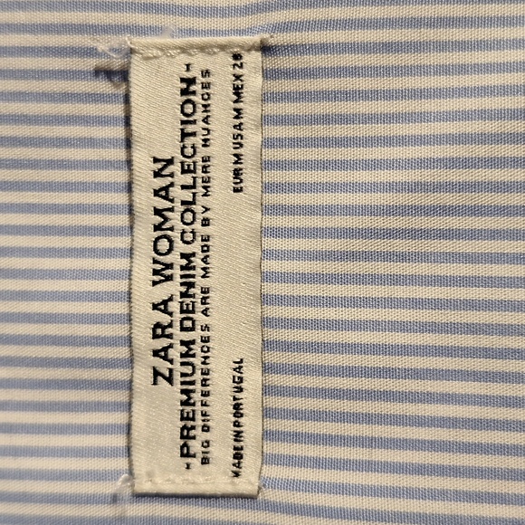 Zara Striped Distructex Painters Shirt - Picture 11 of 13